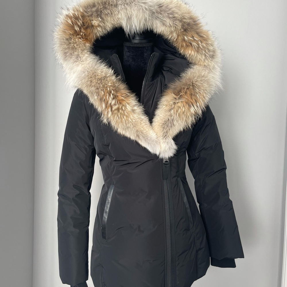 SOLD MACKAGE Adali Coyote Fur-Trim Down Coat